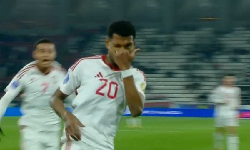 هدفا تعادل الإمارات مع عمان 1-1 (كأس الخليج)