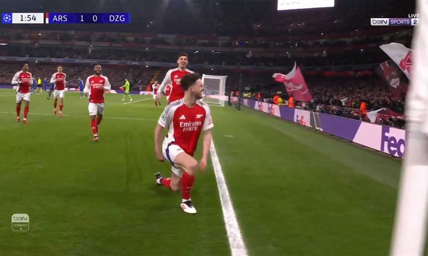 هدف أرسنال الأول ضد دينامو زغرب - رايس (دوري أبطال أوروبا)