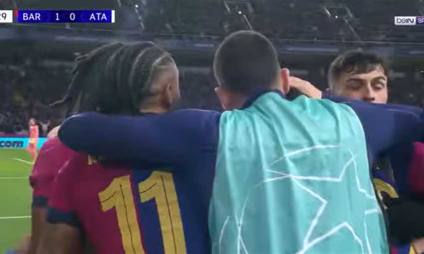 هدف برشلونة الأول ضد أتالانتا - لامين يامال (دوري أبطال أوروبا)