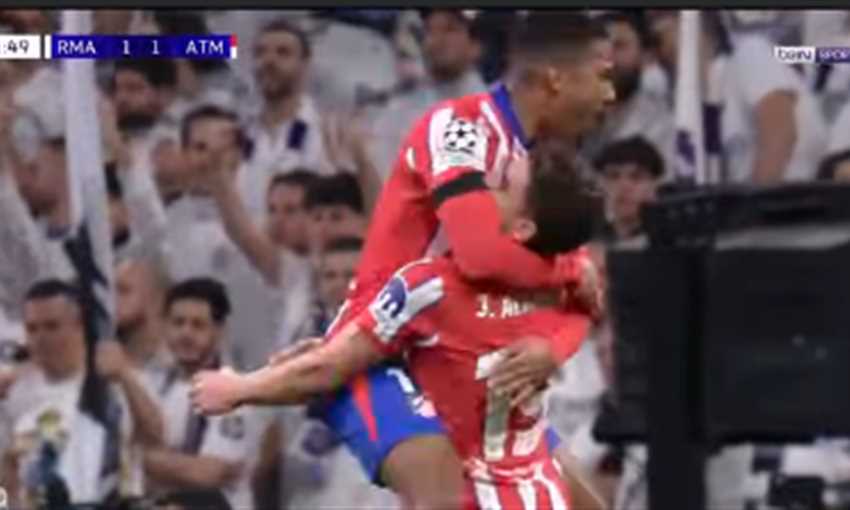 هدف أتليتكو مدريد الأول ضد ريال مدريد - خوليان ألفاريز (دوري أبطال أوروبا)