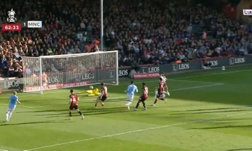 هدف مانشستر سيتي الثاني في بورنموث - عمر مرموش (كأس إنجلترا)