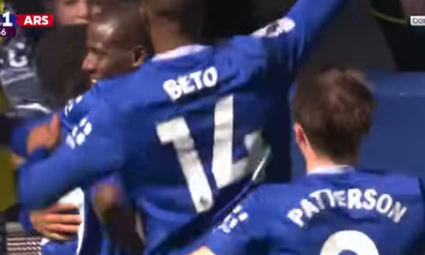 هدف إيفرتون الأول في أرسنال - إليمان نداي (الدوري الإنجليزي)