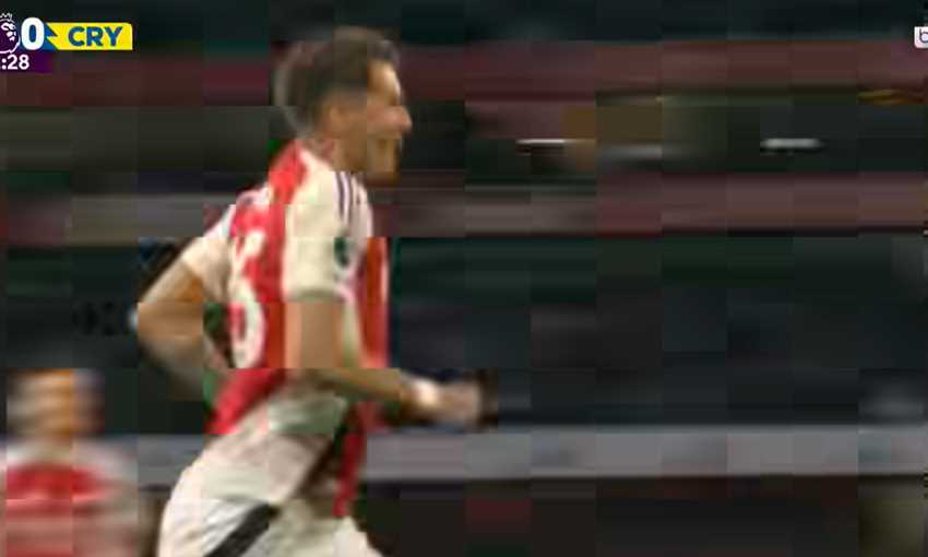 هدف أرسنال الأول في كريستال بالاس - ياكوب كيفيور  (الدوري الإنجليزي)