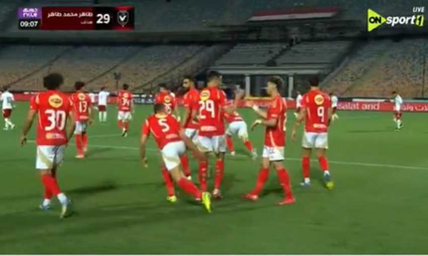 هدف الأهلي الأول في حرس الحدود - طاهر محمد (الدوري المصري)