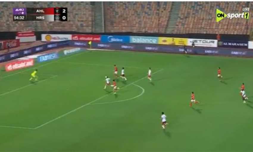 هدف الأهلي الثالث في حرس الحدود - وسام أبو علي (الدوري المصري)