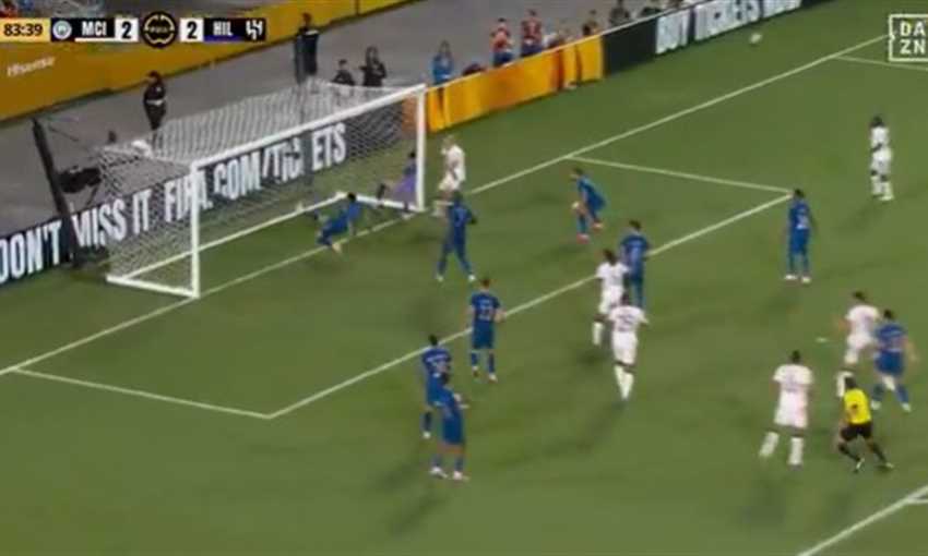 أنقاذ من على خط المرمى للهلال أمام مانشستر سيتي (كأس العالم للأندية)