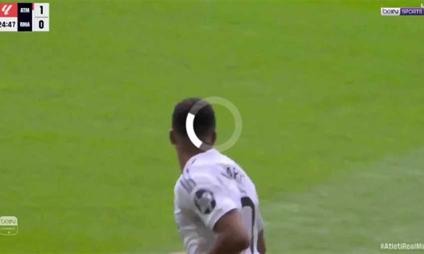 هدف ريال مدريد الأول ضد أتلتيكو - مبابي (الدوري الإسباني)