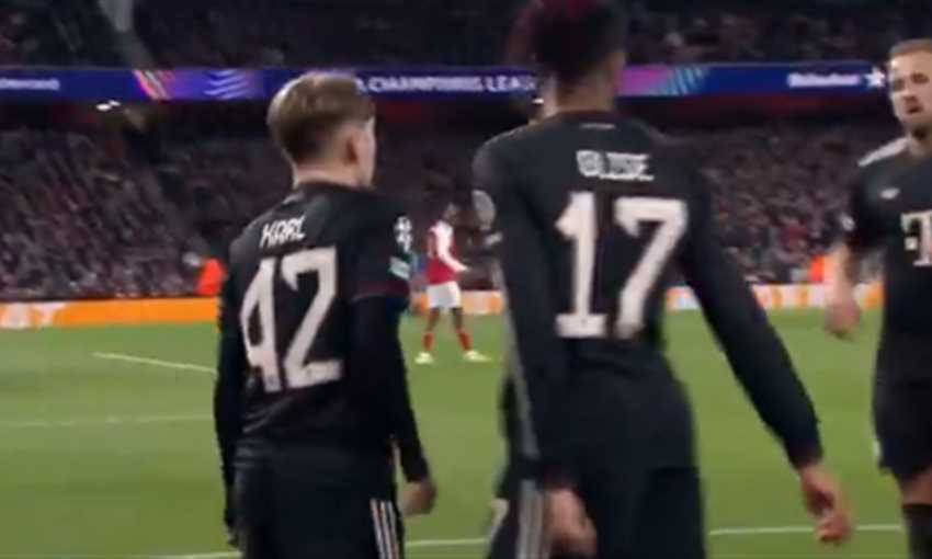 ملخص الشوط الأول بين أرسنال أمام بايرن ميونيخ 1-1 (دوري أبطال أوروبا)