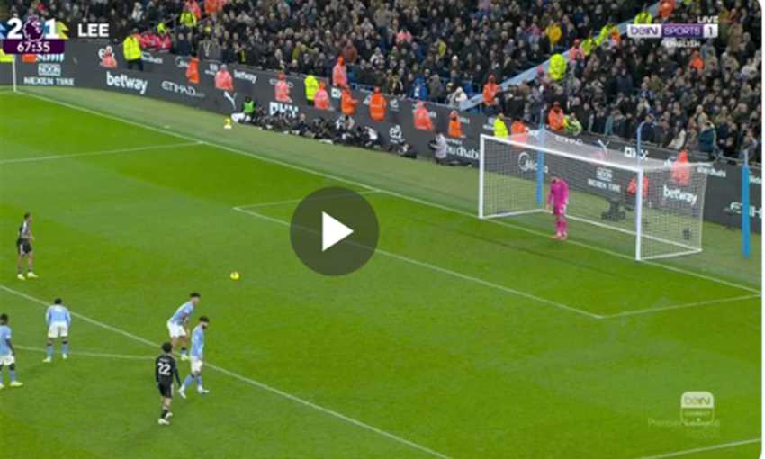 هدف ليدز الثاني في مانشستر سيتي (الدوري الإنجليزي)