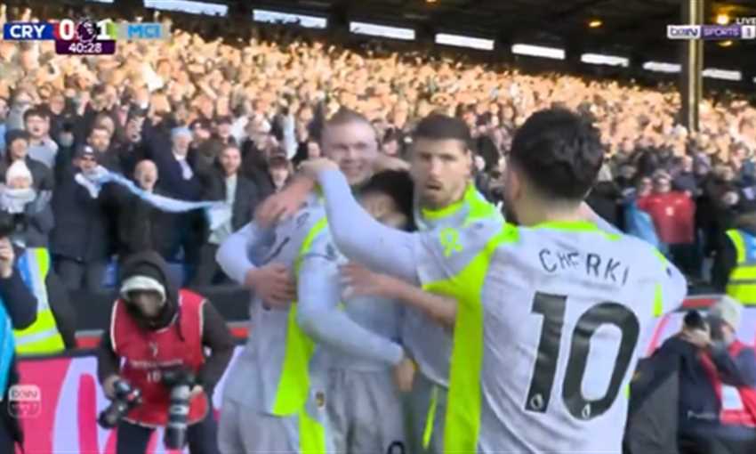 هدف مانشتسر سيتي الأول في كريستال بالاس - هالاند