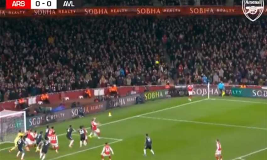 ملخص فوز أرسنال على أستون فيلا 4-1 (الدوري الإنجليزي)