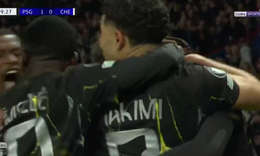 هدف باريس سان جيرمان الأول ضد تشيلسي - برادلي باركولا (دوري أبطال أوروبا)