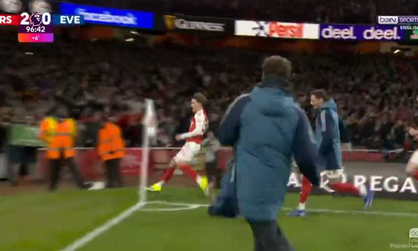 هدف أرسنال الثاني ضد إيفرتون - ماكس دومان (الدوري الإنجليزي)