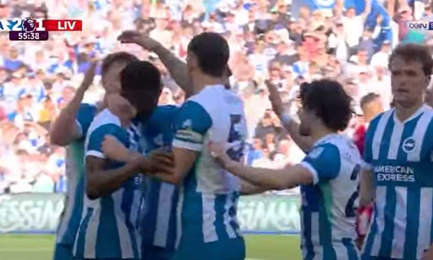 هدف برايتون الثاني في ليفربول - داني ويلبيك (الدوري الإنجليزي)