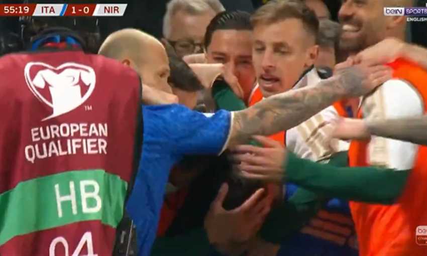 هدف إيطاليا الأول ضد أيرلندا الشمالية - تونالي (تصفيات كأس العالم)