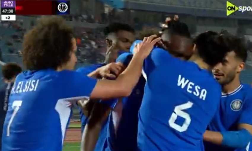 هدف سموحة الأول ضد الأهلي - أمادي (الدوري المصري)