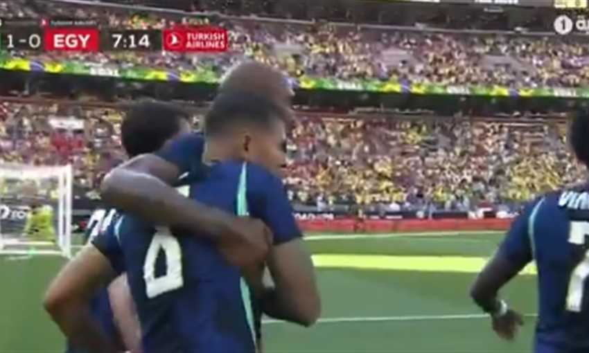 هدف البرازيل الأول ضد مصر - برونو جيماريش (ودي)