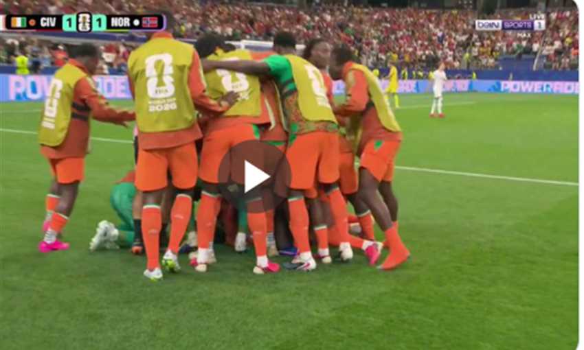 هدف تعادل كوت ديفوار في النرويج - أماد ديالو (كأس العالم)