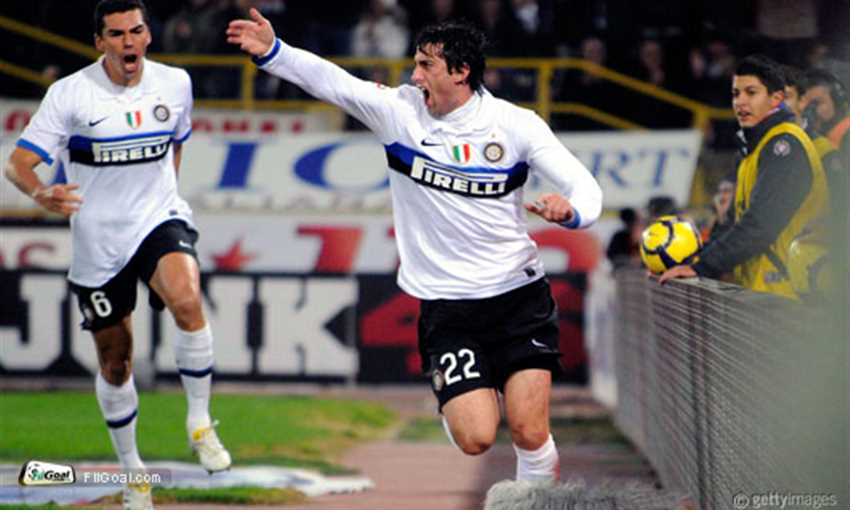 Inter time. Diego Alberto Milito.