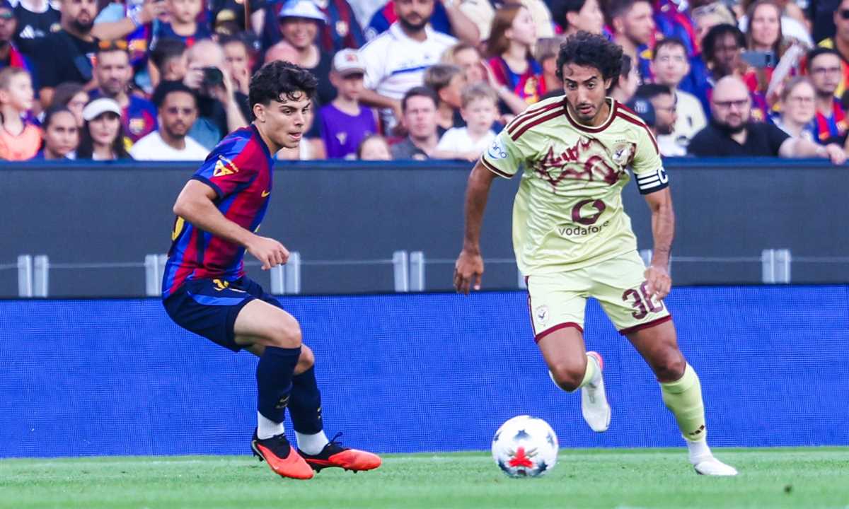 محمد هاني - تشافي أسبارت - الأهلي ضد برشلونة
