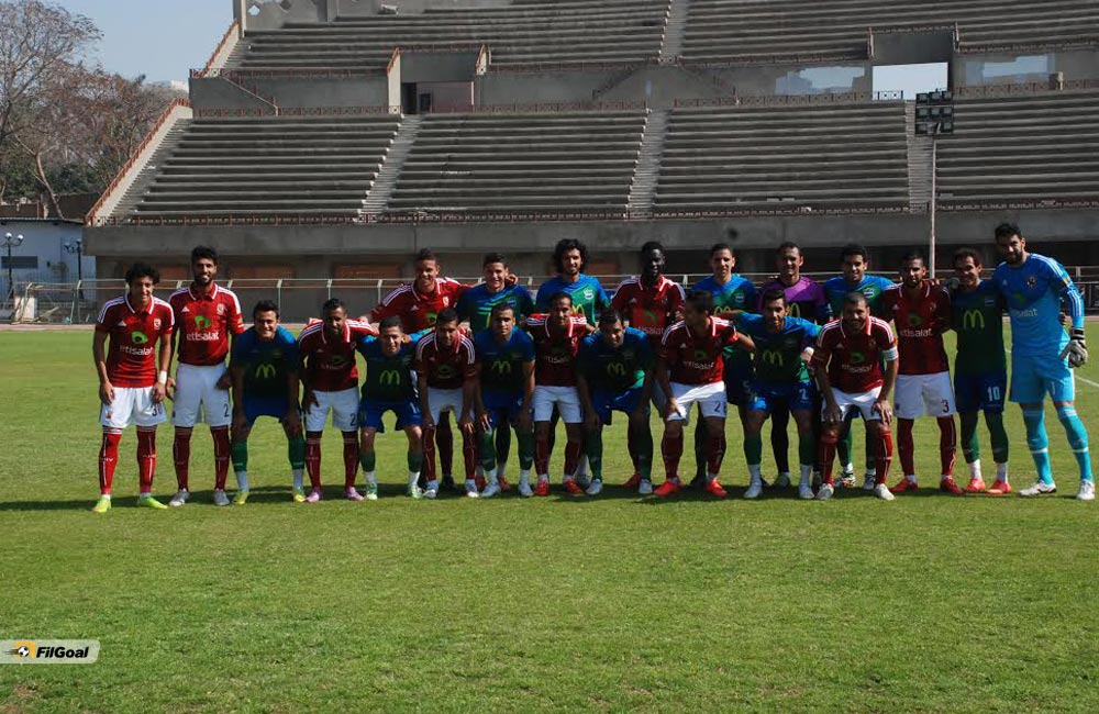 الأهلي والمقاصة في المباراة الودية