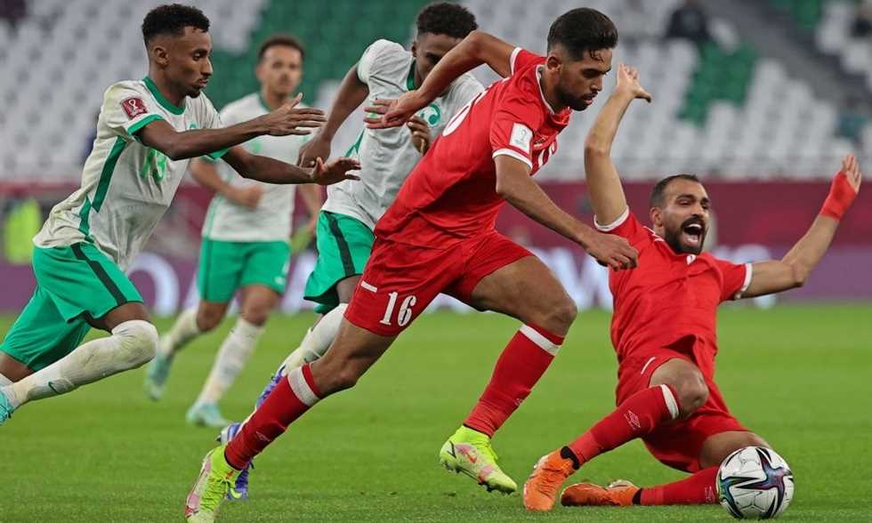 كاس العرب والاردن السعوديه ملخص مباراة