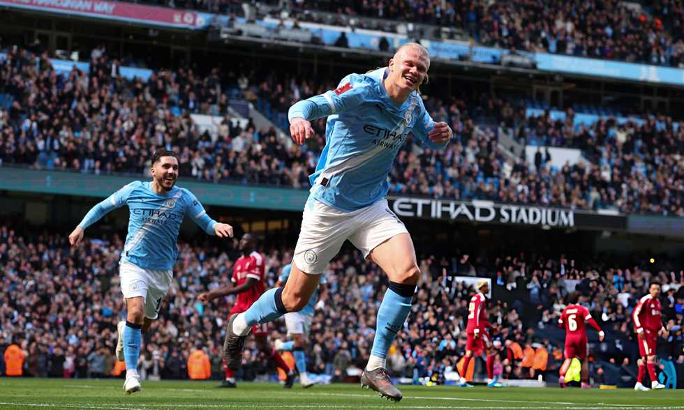 في المشاركة الأخيرة ضد صلاح.. هالاند يقود مانشستر سيتي لسحق ليفربول ولنصف نهائي كأس الاتحاد