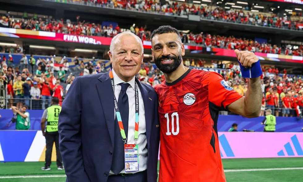 محمد صلاح - هاني أبو ريدة -  مصر 