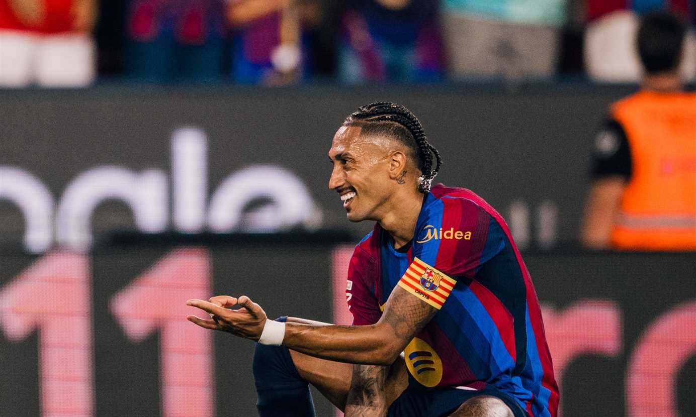 فيرمين لوبيز ورافينيا يقودان برشلونة لتحقيق انتصار أمام بلباو بالدوري الإسباني