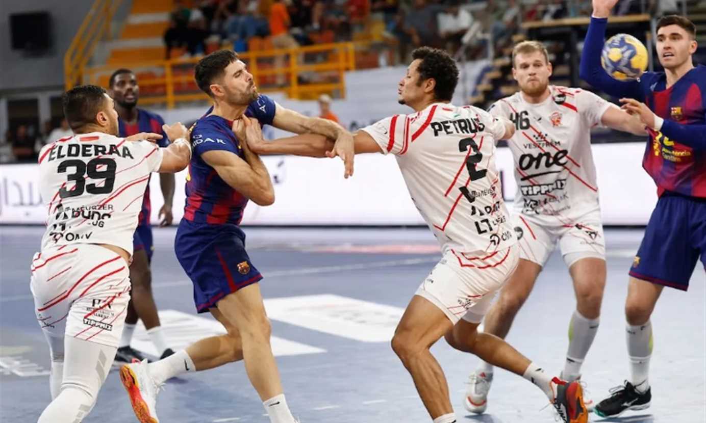 كرة يد – رباعي مصري يقود فيزبريم للتتويج بـ كأس العالم للأندية بالفوز على برشلونة