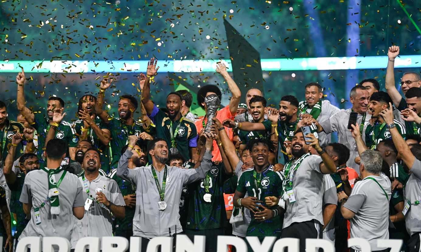 تتويج منتخب السعودية بلقب خليجي 27