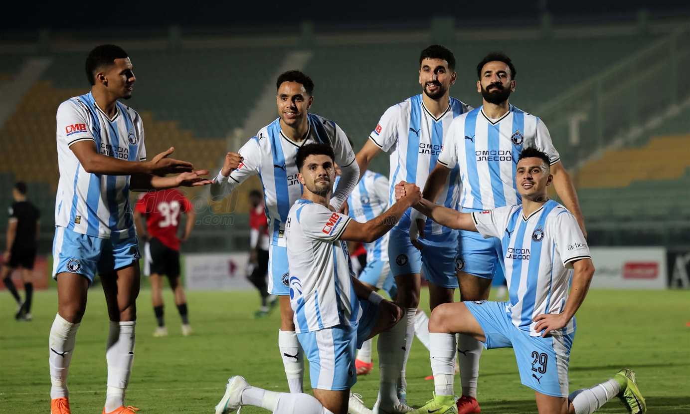 احتفال هدف محمود صابر - بيراميدز ضد طلائع الجيش